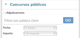 Lista de Obras y licitaciones públicas de una empresa