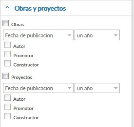 Lista de Obras y Proyectos de una empresa